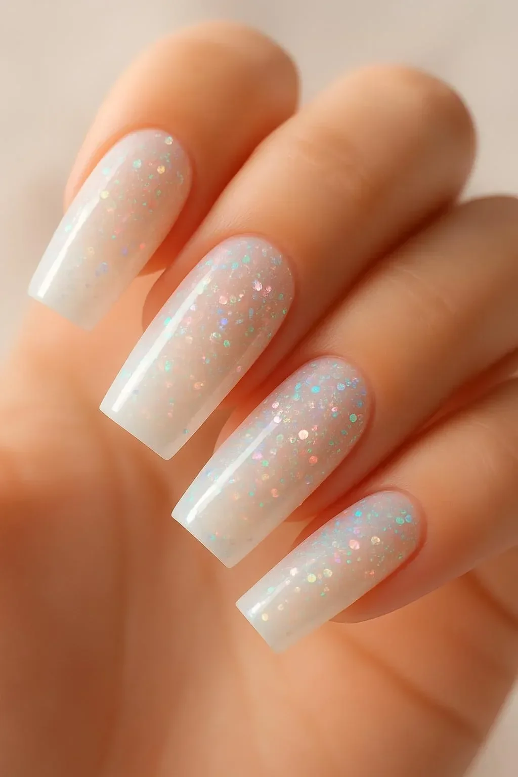 Collection of glittering gemstone nail designs showcasing vibrant colors and styles.