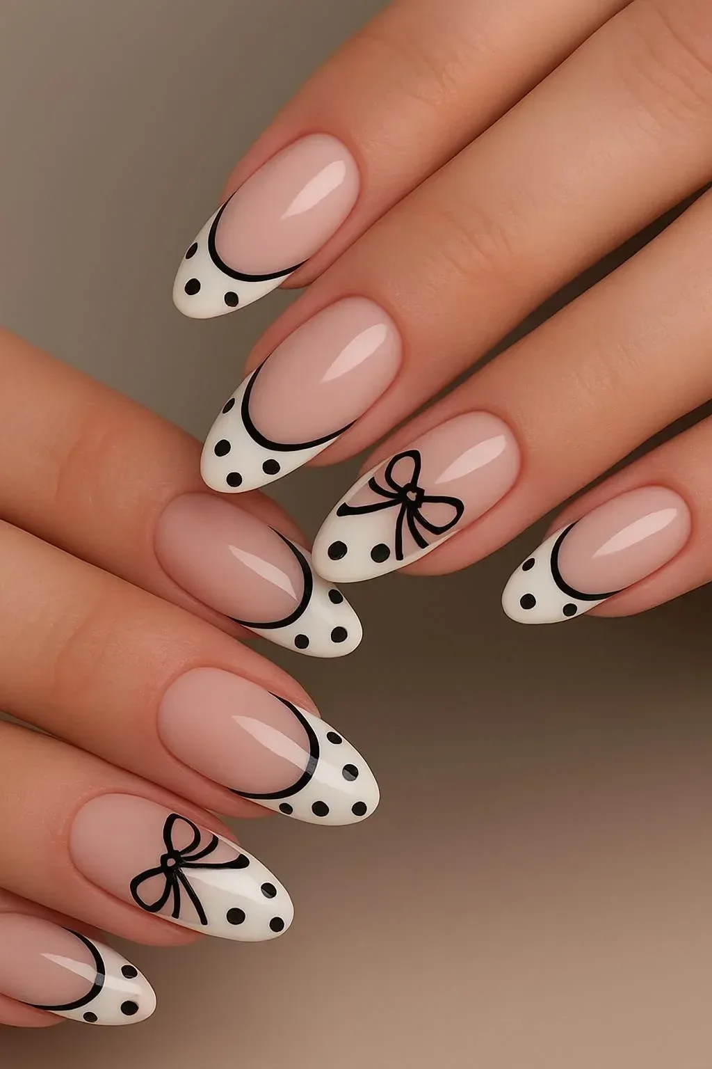 Trendy polka dot nails designs for fall 2025 showcasing various styles and colors.
