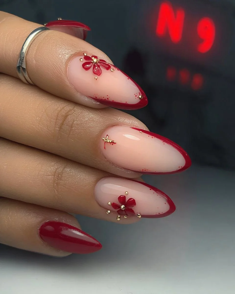 Stylish French tip nails in various trendy designs for June 2023.