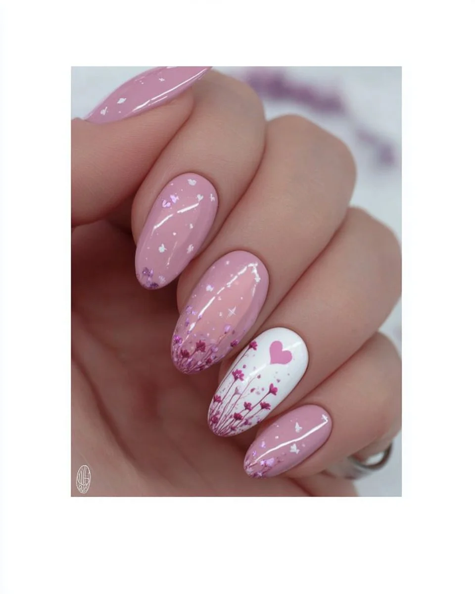 Elegant nail colors for February showcasing classy and romantic looks