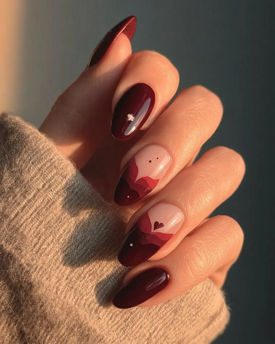 Elegant neutral nail designs featuring gold and chrome accents for 2026