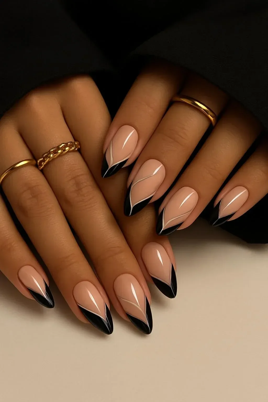 Collection of 17 stunning long nail ideas for New Year 2024 featuring acrylic, red, black designs.