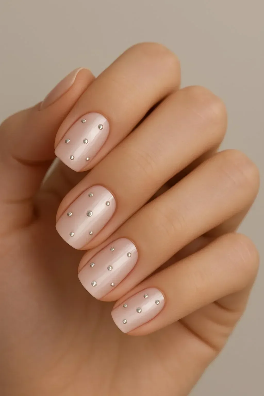 Beautiful milky white nails showcasing the latest soft nail trend