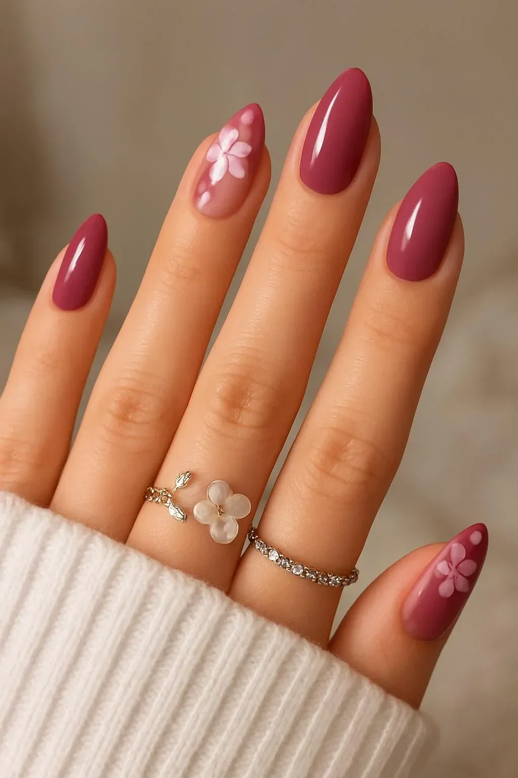 A collection of 25 pink fall nail designs showcased for autumn nail inspiration.
