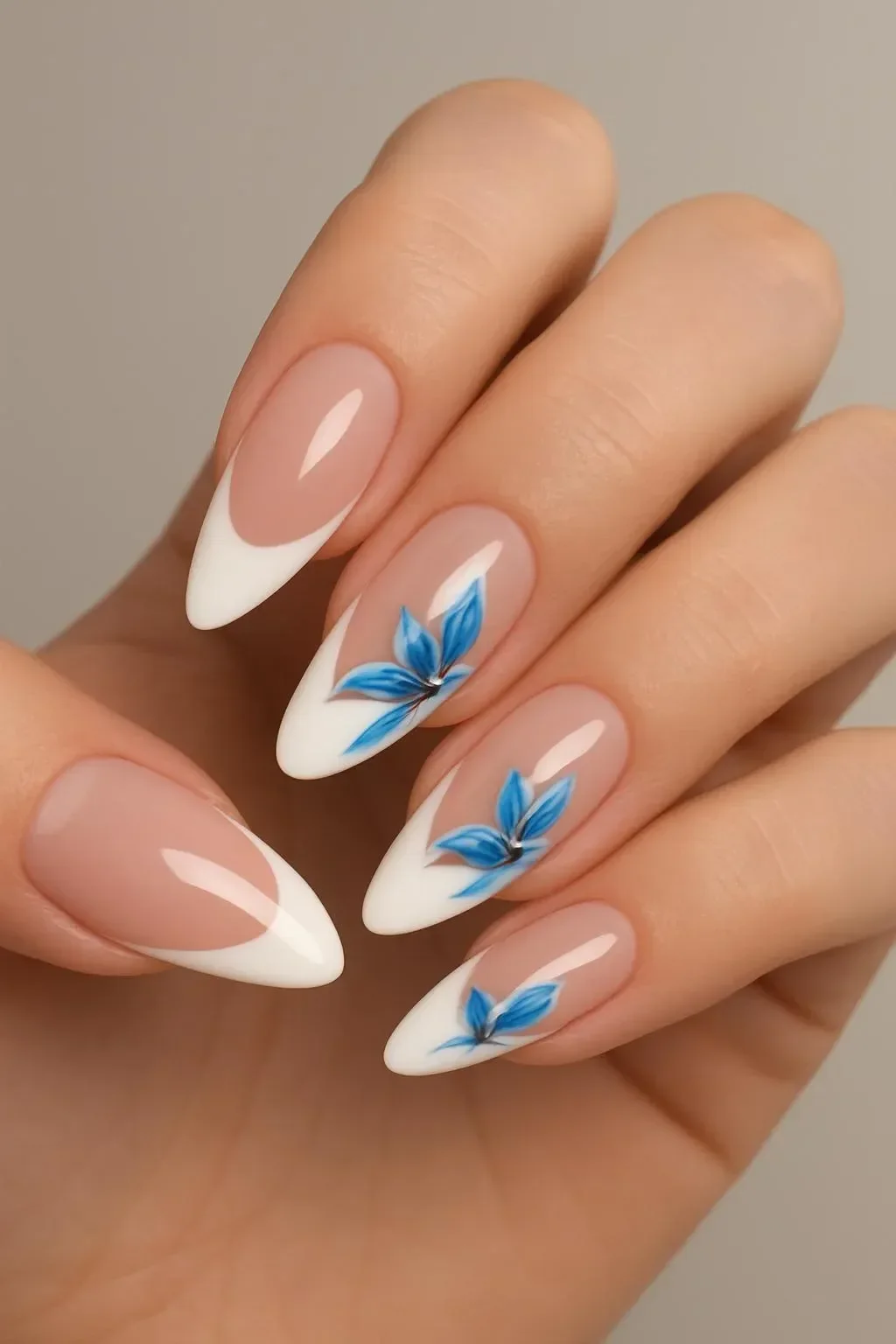 Chic summer wedding nails for brides and bridesmaids in various elegant designs.