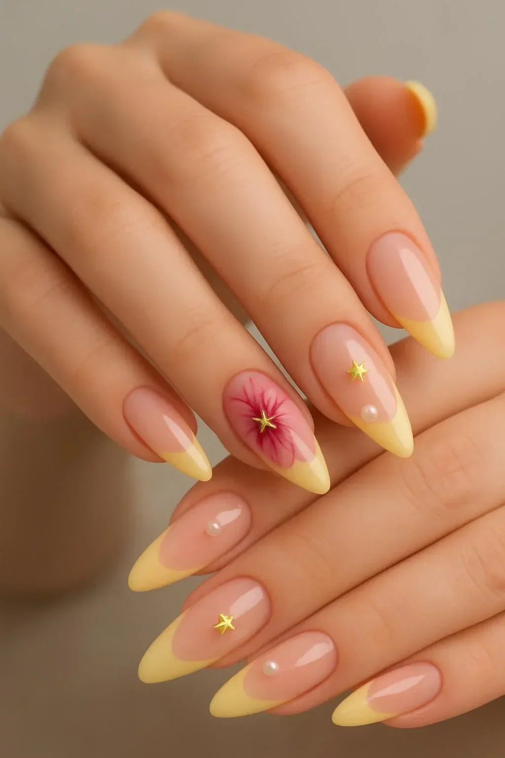 Collection of cute yellow nail designs for a bright and fun manicure.