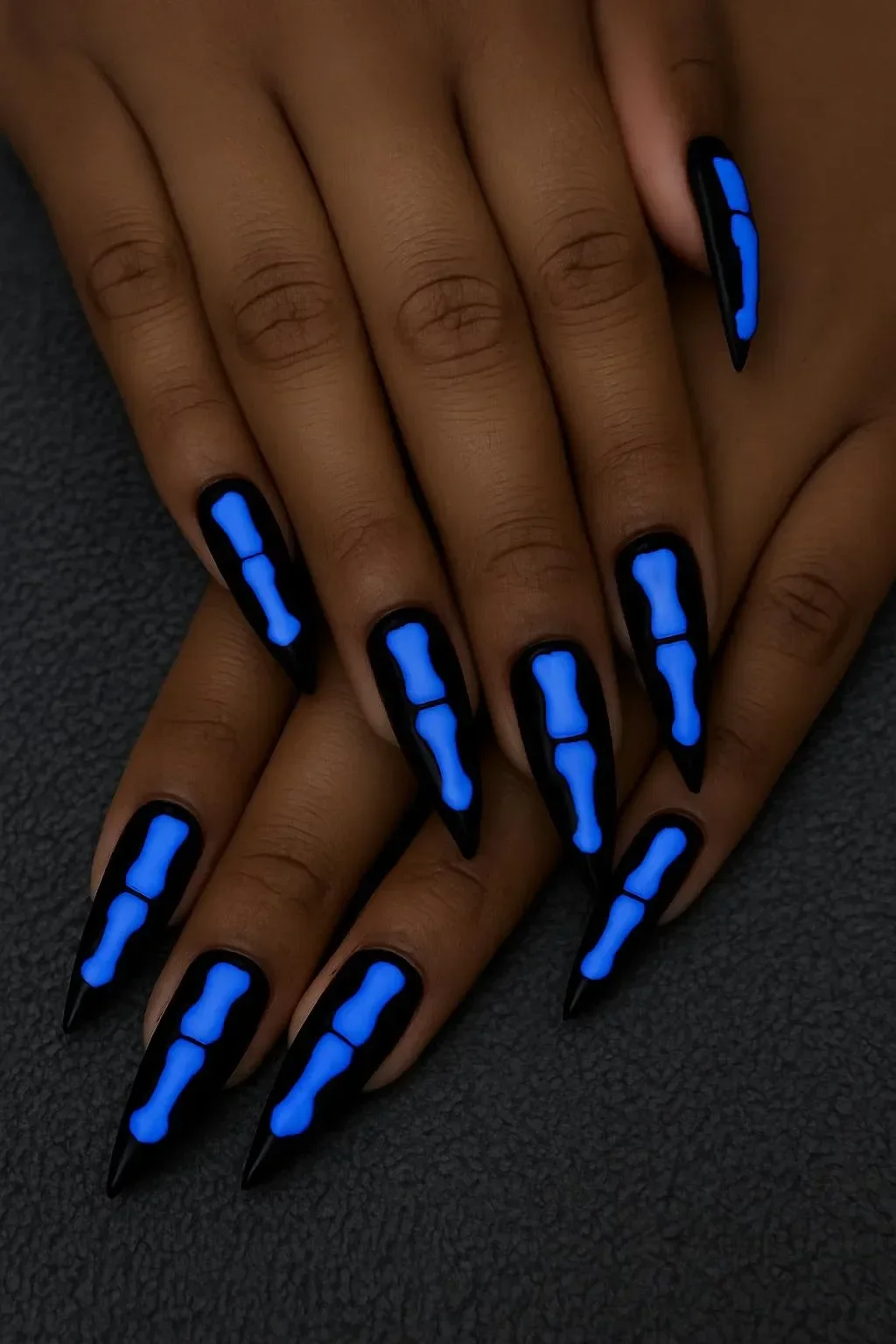 Creative Halloween nail designs showcasing spooky styles and seasonal art.