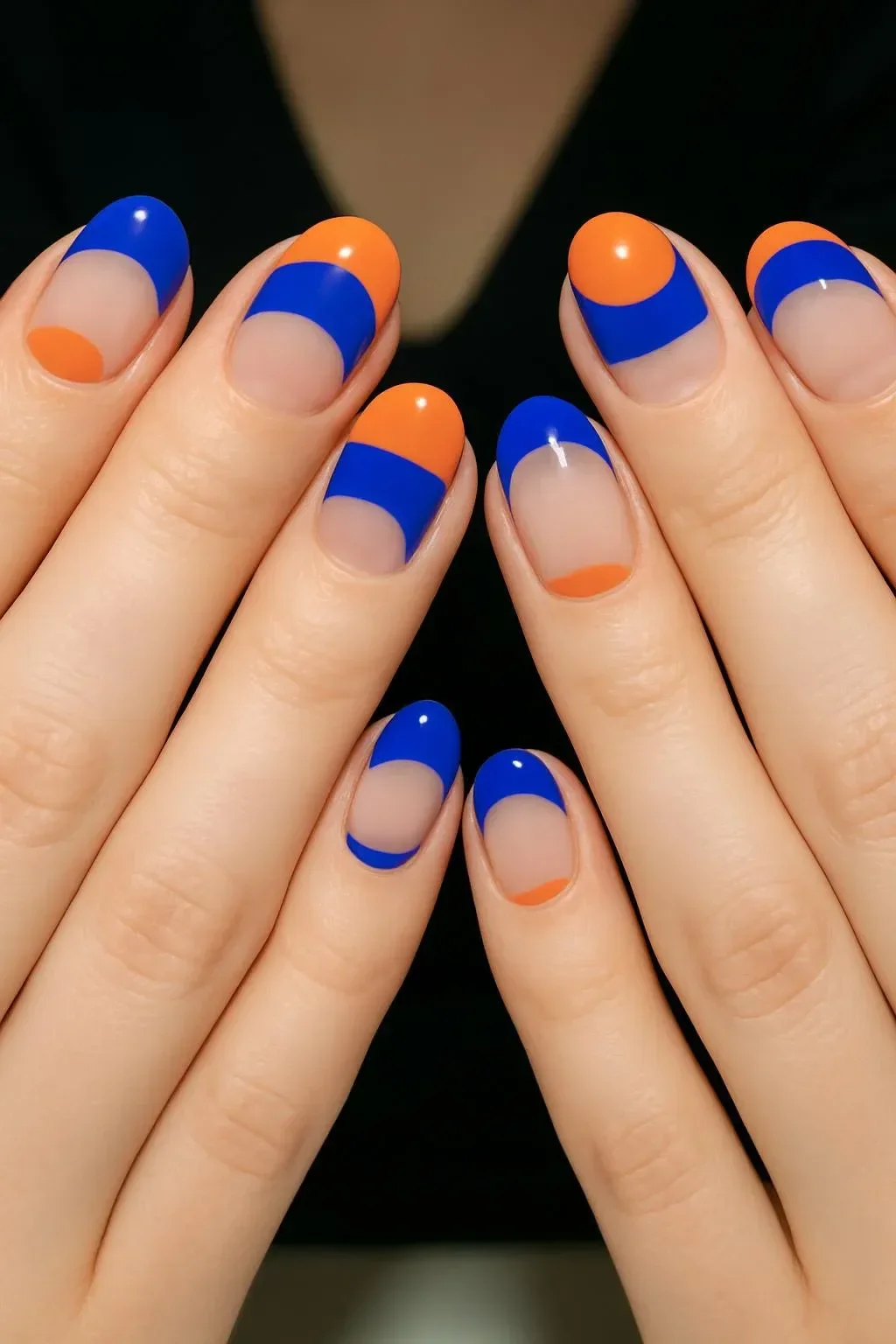 Color-block nail art ideas showcased on Instagram featuring 16 unique designs.