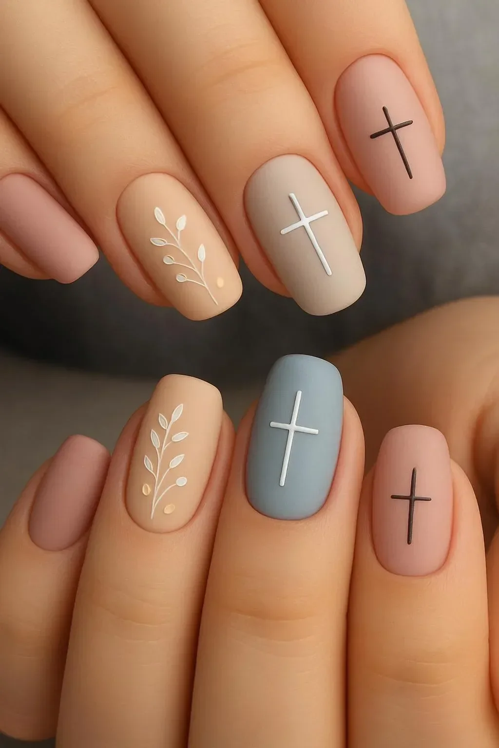 A collection of 22 adorable Easter nail designs for the spring season.