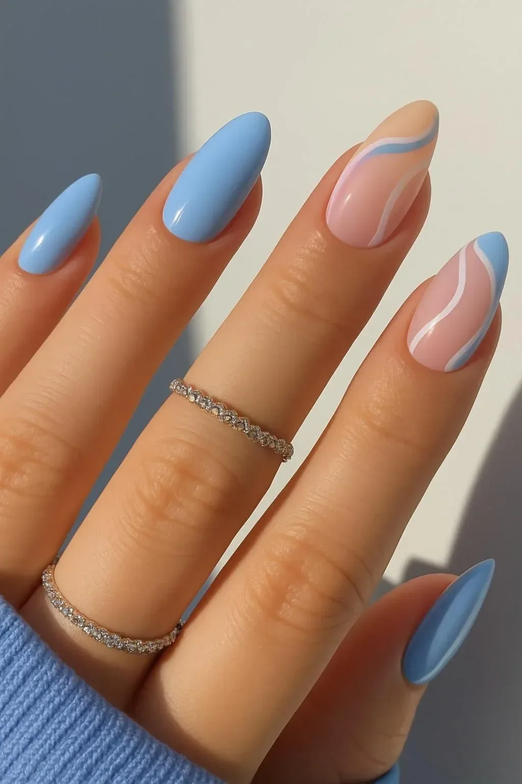 Chic light blue nail designs for 2026 with creative and trendy ideas.