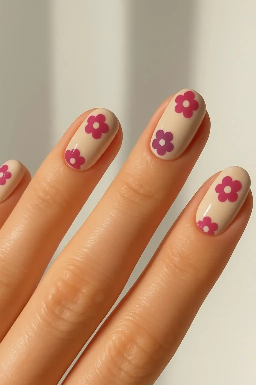 Cute flower nails design for spring nail art inspiration
