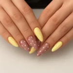Trendy unisex Depop nails showcasing unique nail art designs.