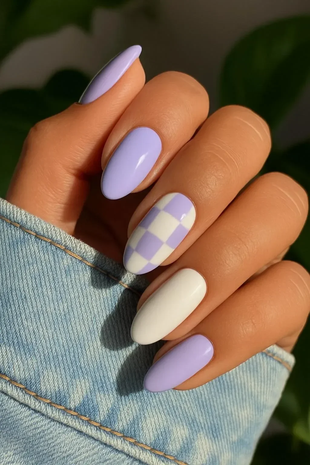 Neon peach nails featuring miniature heart decals for a fun and stylish look.