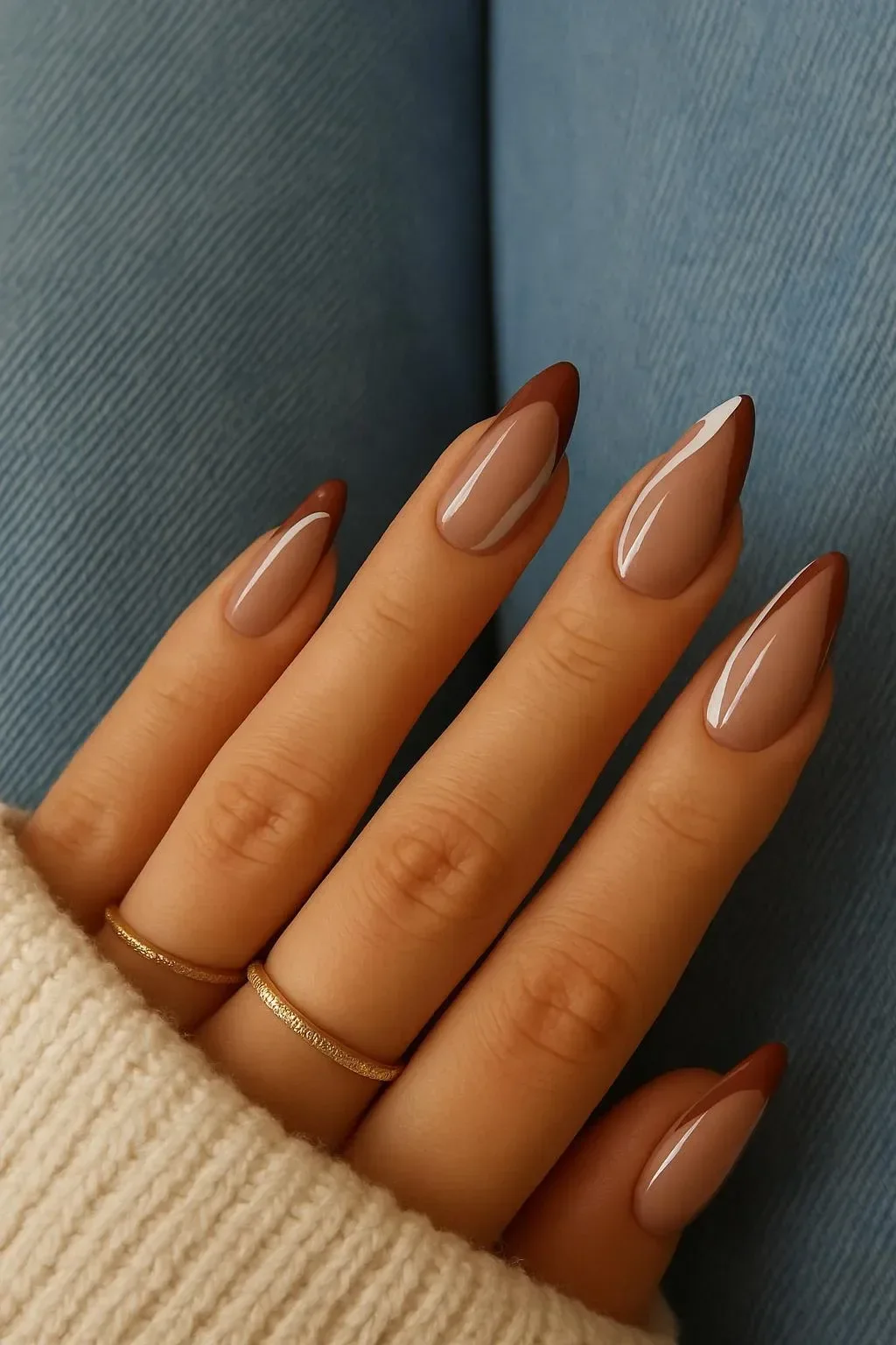 Stylish and simple acrylic nails designs featured in Barbara J. Dills' collection