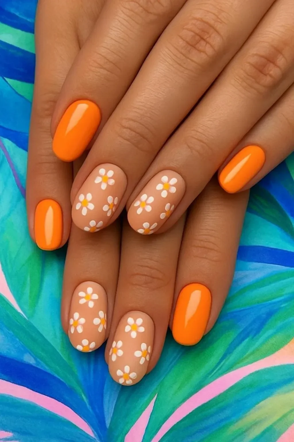 Simple flower nail designs for spring celebration
