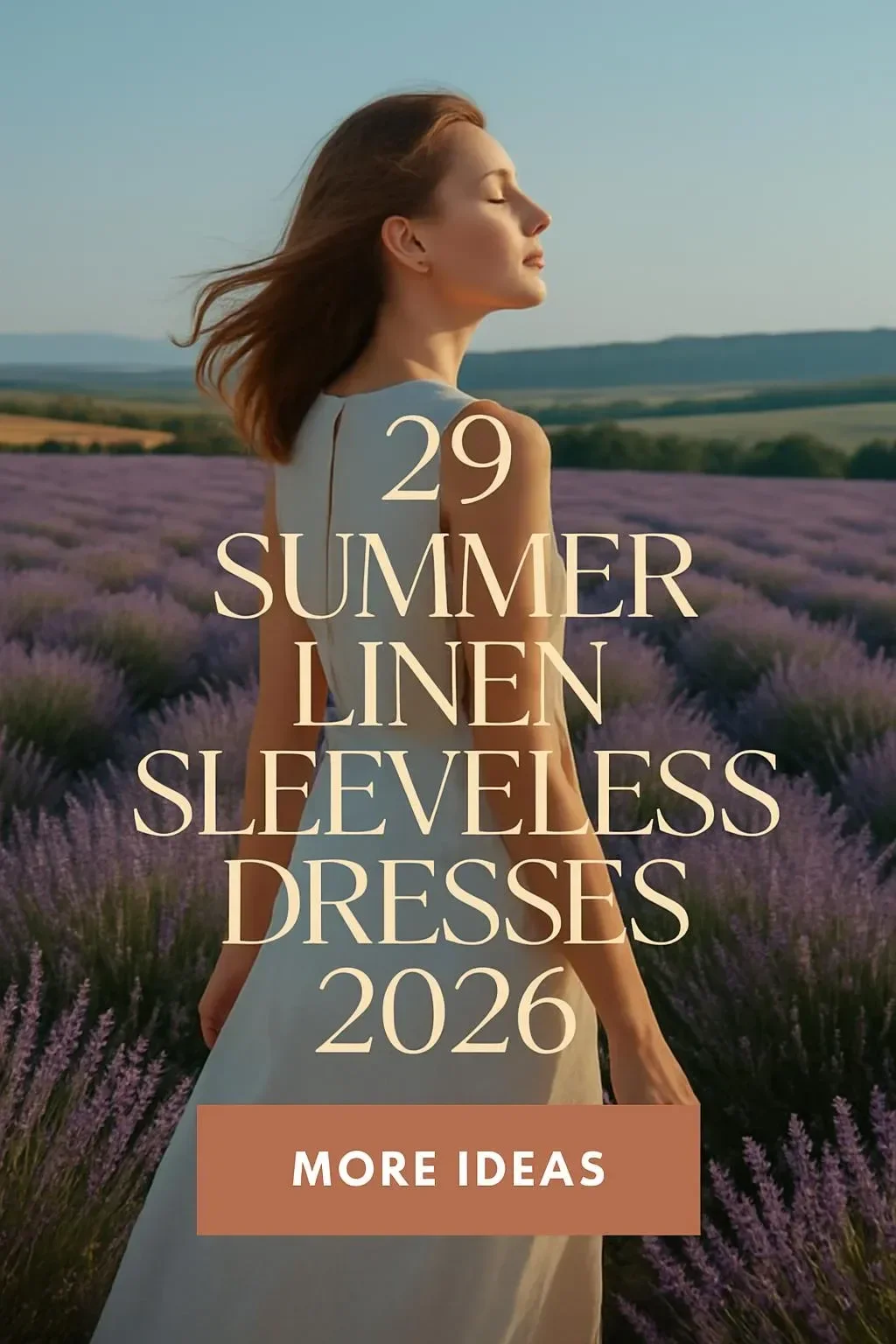 White linen sleeveless sundress as a flowy maxi dress for summer outfit inspiration